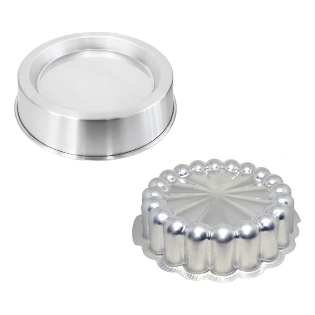 Kit 2x Forma Charlote Decorada(20x6cm) + Piscina (22x19x6cm)