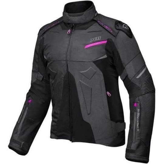Jaqueta X11 Evo 4 Feminina Impermeável Forro Removível Evo4 Motociclista Motoqueiro Preto Rosa