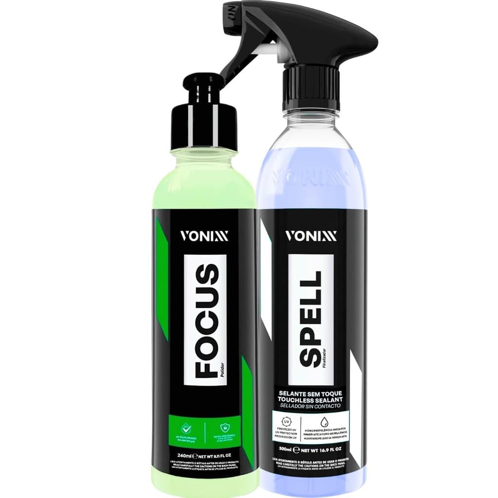 Kit Focus Vonixx Removedor Marca D'água Spell Cristalizador