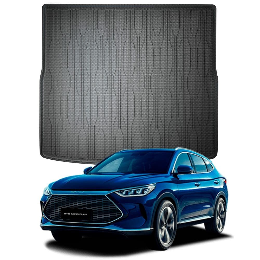 Tapete De Porta Malas Premium Bandeja Borda Alta De Borracha Tpe 3D Para Byd Song Plus 2023 - 2026