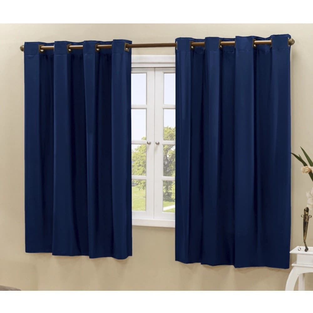 Cortina Blackout Marinho 2,20m x 1,30m Quarto Sala Blecaute PVC corta 100 % a luz