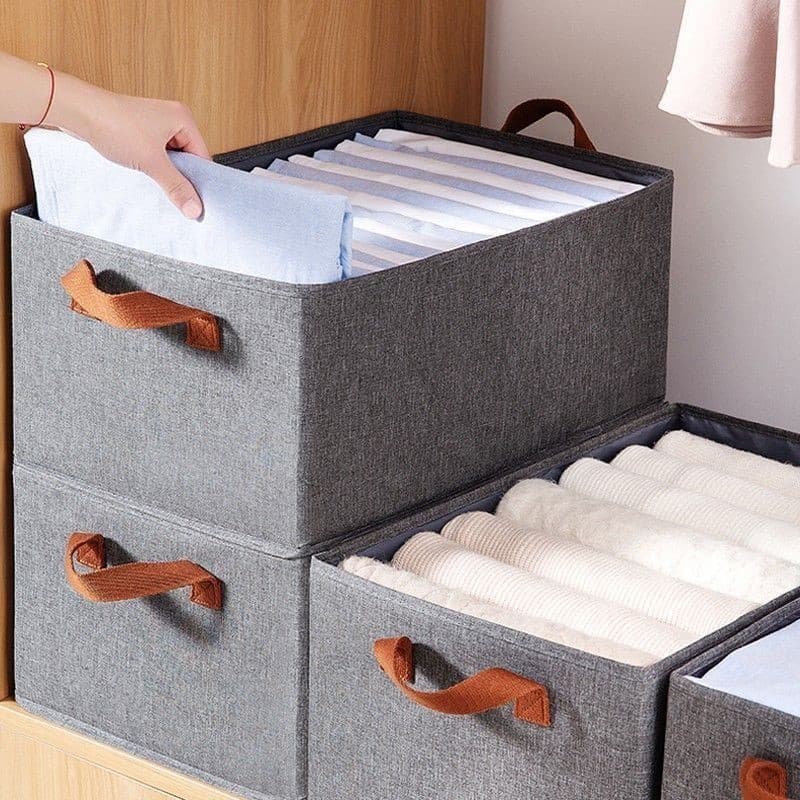 KIT3 Organizador De Calça Jeans/Organizador De Guarda Roupa Arrumados/Separador De Roupa 47x28x20cm