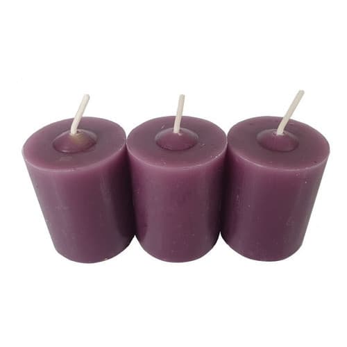 Kit 3 Velas Aromáticas Perfumadas Com Aroma De Uva