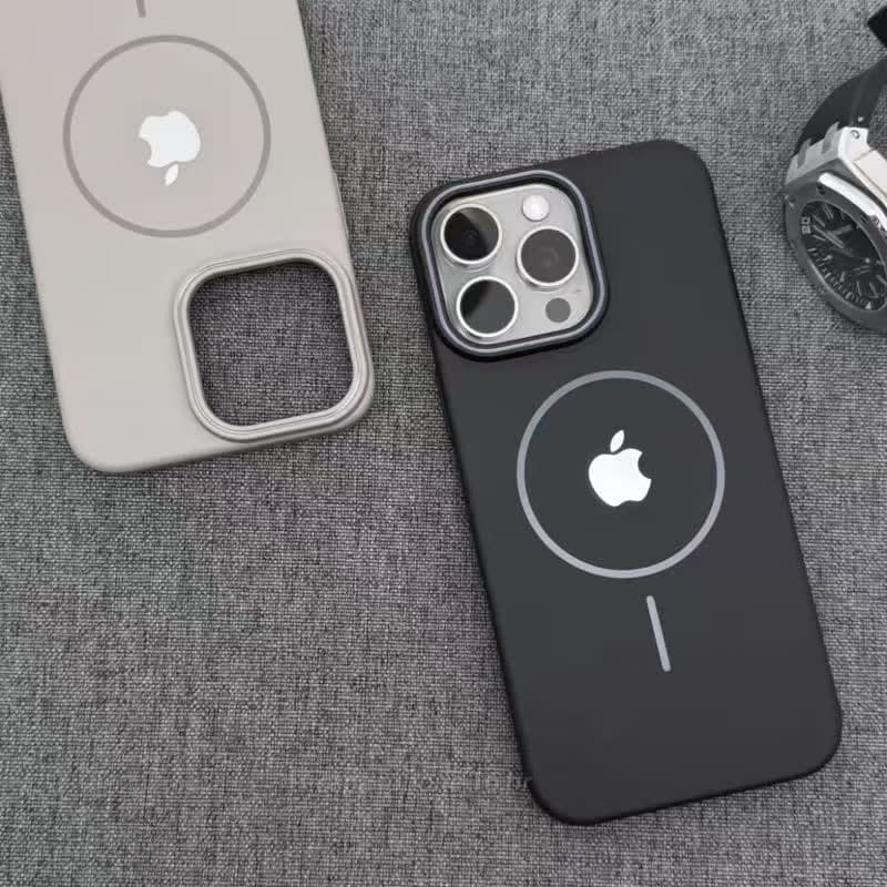 { Novo/Magnético/Ultrafino } Capa Preta Para PC iPhone 16 15 14 13 12 11 Pro Max Proteção anti-Impacto