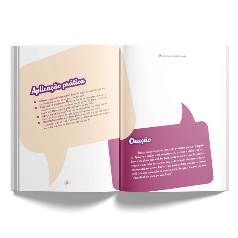 Livro Devocional de Toda Garota - Rosa Claro Penkal Cristão Evangélico Gospel Igreja Família Meninas