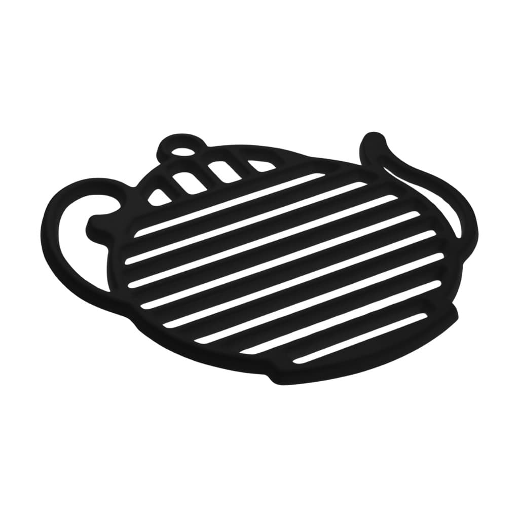 Descanso Para Panela Fine Preto Cinquetti, Protetor De Mesa Apoio De Panela, Preto, Panelas Seguras E Mesa Protegida, Pr