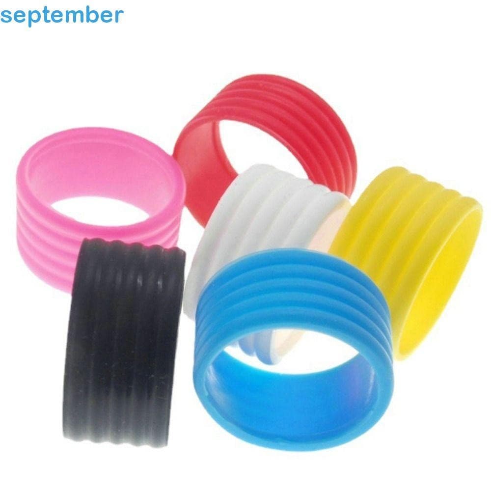 Setembrob 4 Peças De Aperto De Raquete De Tênis De Borracha , Overgrips Silicone Absorvente De Suor , Fixo