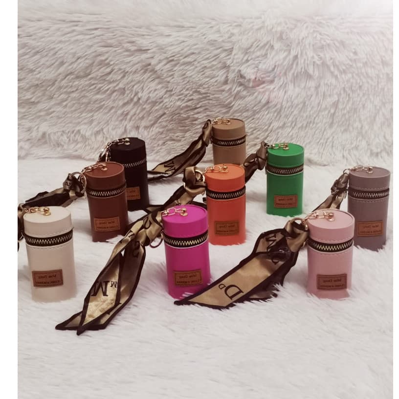 ASAYONG Acessório Para Bolsa Porta Baton / Chaveiro Glamour Liso