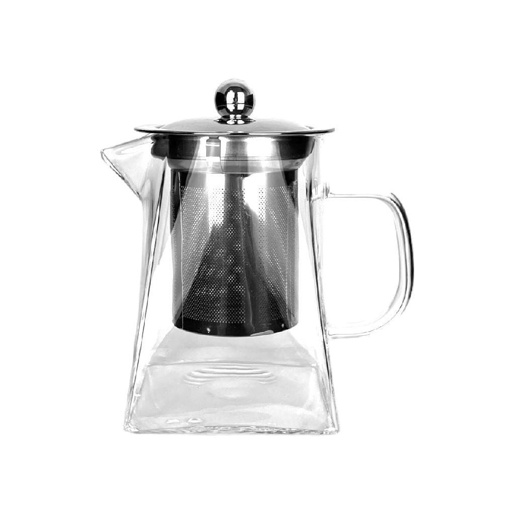 Chaleira Doppio De Vidro Com Difusor Em Aço Inoxidável 550ml