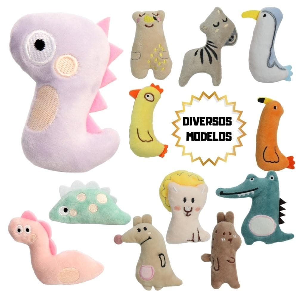 Brinquedo para Gatos Mordedor Pelúcia Animal