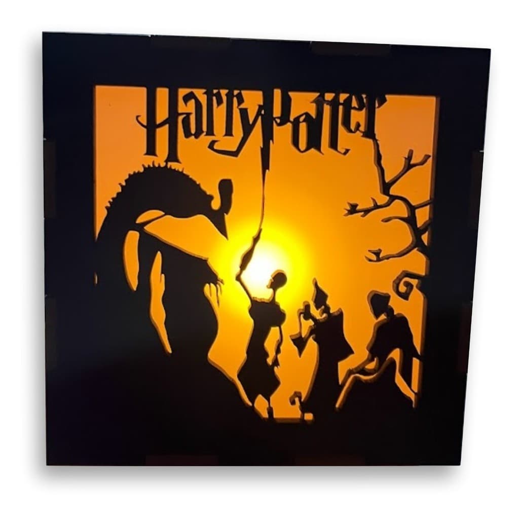 Luminaria Harry Potter Reliquias MDF Envio Rapido