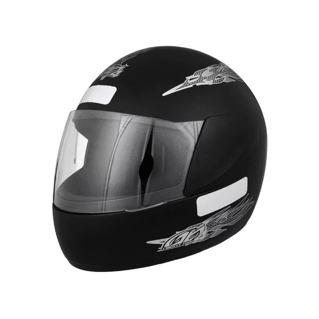 Capacete Preto Fosco Tamanho 56 58 60 ProTork Viseira Cristal Casco Em ABS E Cinta Jugular Com Fecho Revestido Em EPS