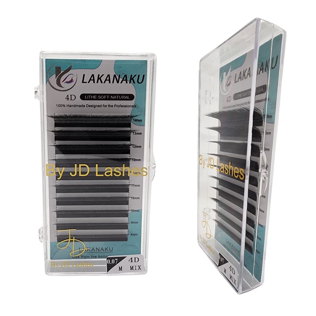 Fios Cílios Lakanaku by JD Volume 4D 0.07mm M Preto