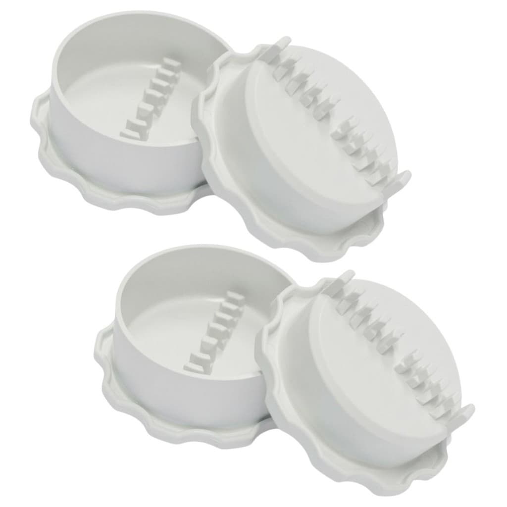 Kit 2 Triturador Alho Mill POP Picador Amassador Manual S/ Cordinha Branco