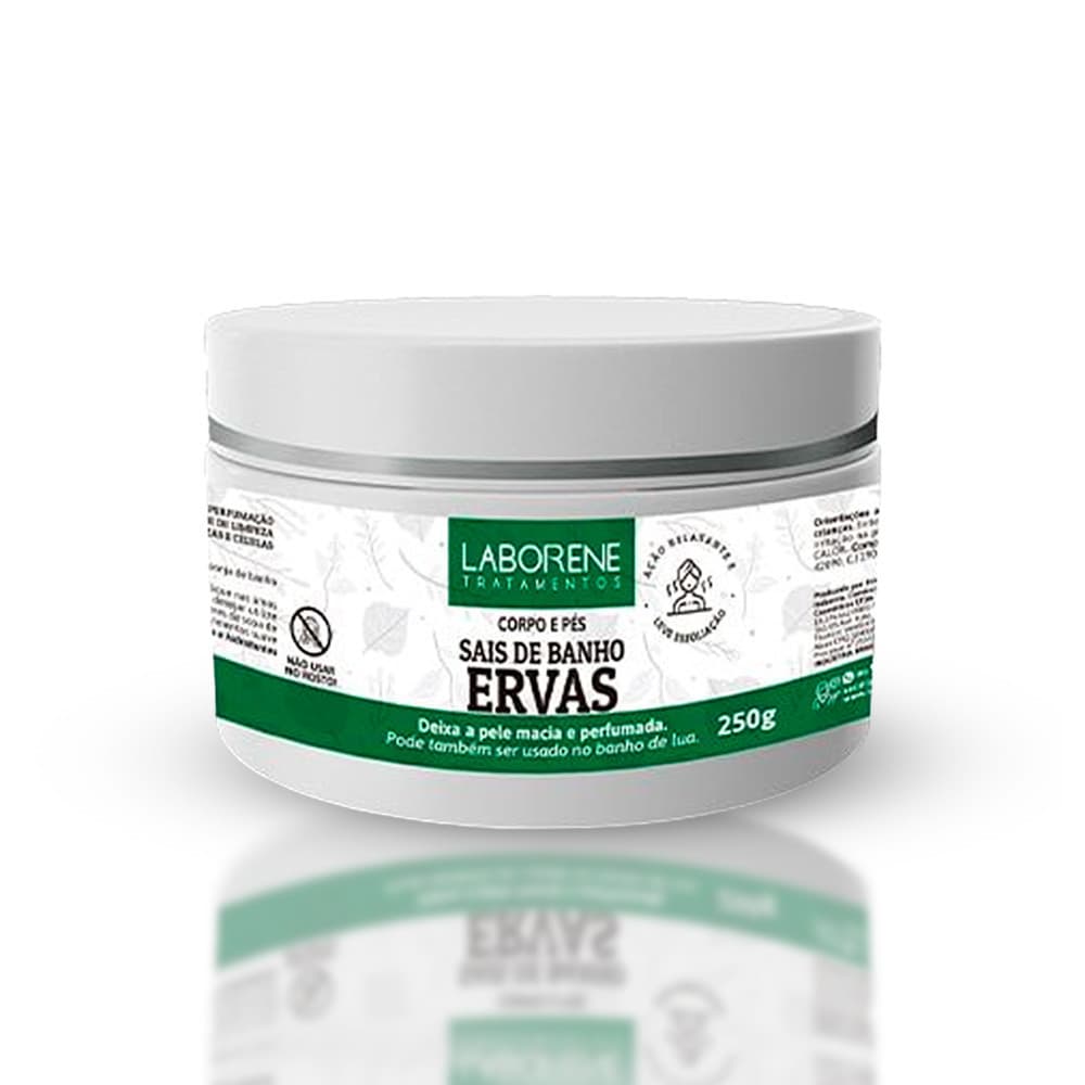 Kit 02 Sais de Banho Corpo e Pés Ervas Laborene 250g