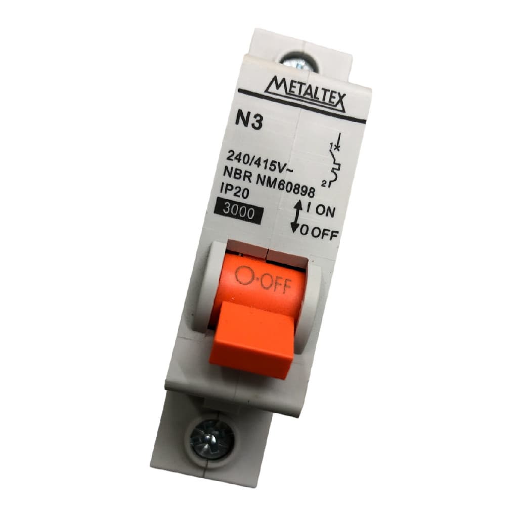 DISJUNTOR METALTEX UNIPOLAR 3KA 50A N3-1C50