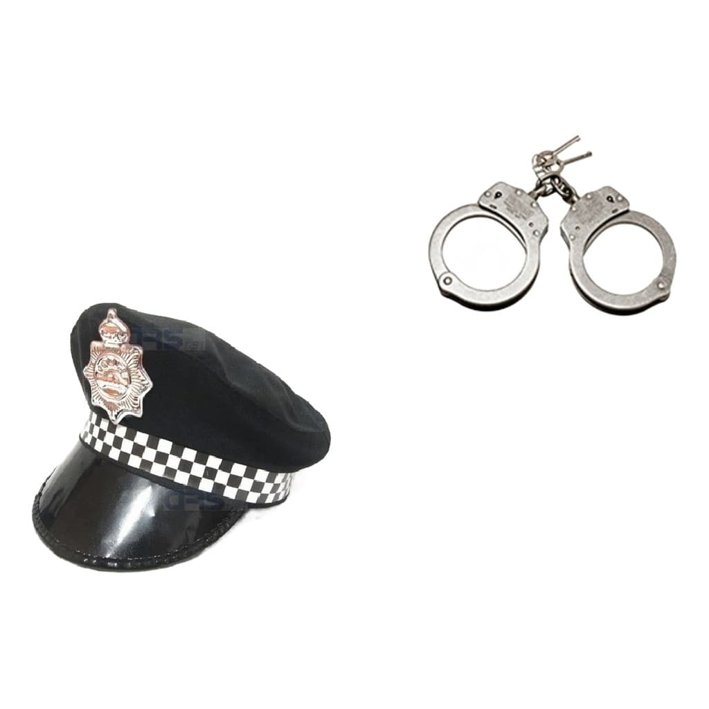 Fantasia Policial Masculino Cap E Algema Barato Envio Rápido