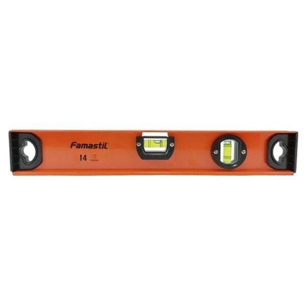 Nível Alumínio Magnético Famastil 35cm 14" 2 Bolhas