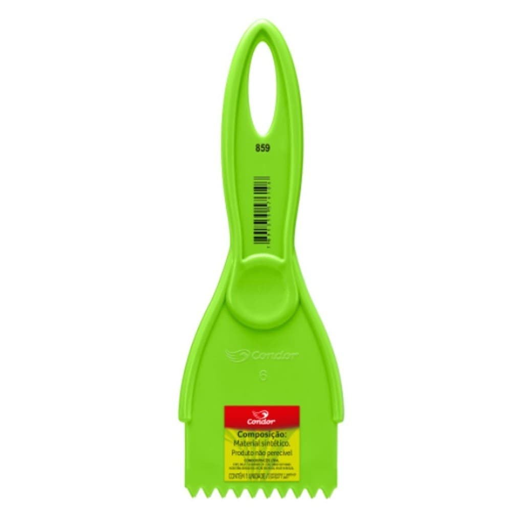 Espátula Plástica Dentada Texturas Ref 859 6cm Condor - 1 Un