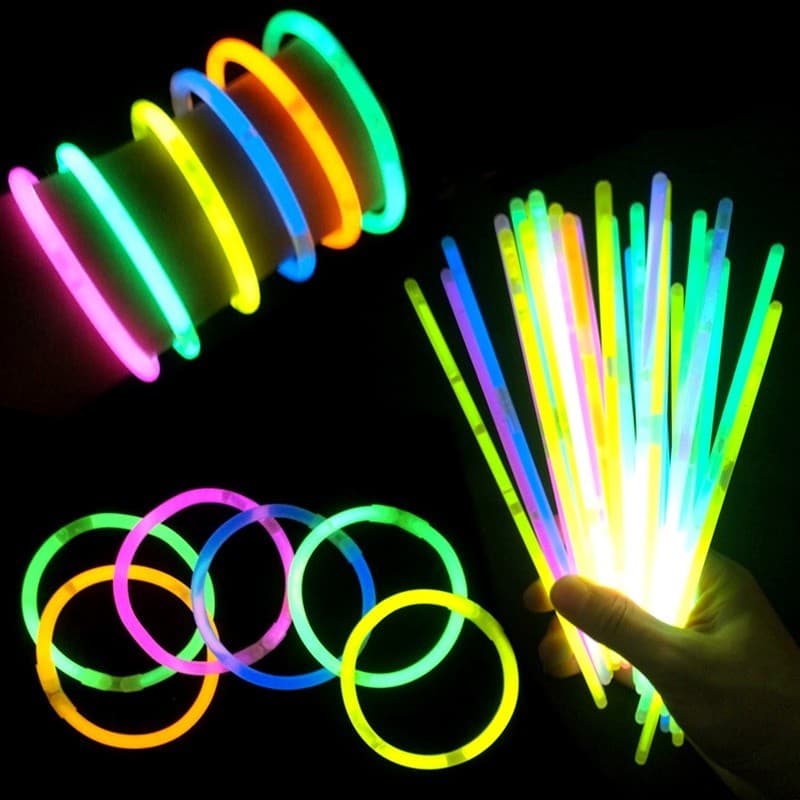 Pulseira Neon Fluorescentes Tubo Para Festas Baladas