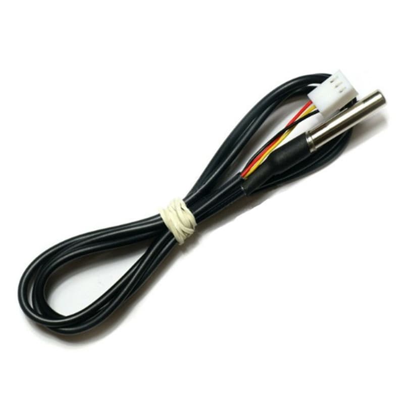 DS18b20 Pacote De Aço Inoxidável À Prova D'água 1M DS18b20 Sonda De Temperatura Sensor 18B20 Com Terminal