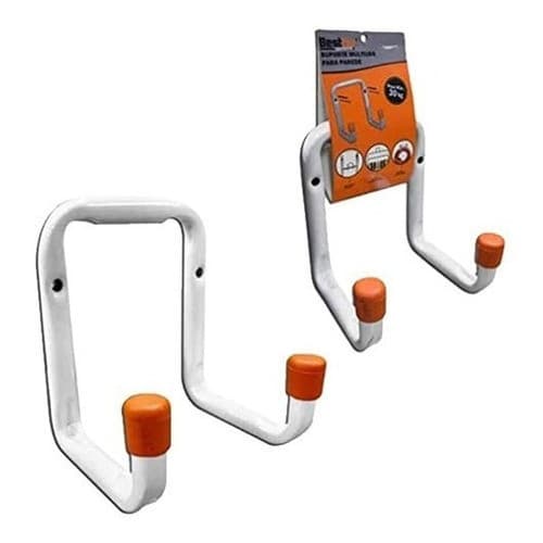 Kit 2 Suporte Aço Parede Multiuso Bicicleta Aguenta 30k