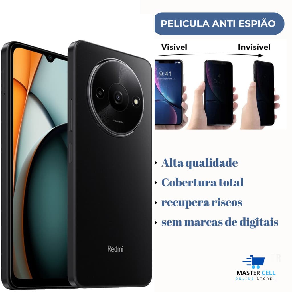 Película Privacidade Fosca Hidrogel Xiaomi Redmi A3