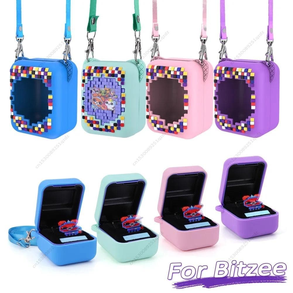 Novo Para Bitzee Capa Protetora Digital Animais De Estimação Com Cordão Longo , De Silicone Acessórios Bolsas De Transporte À Prova De Poeira