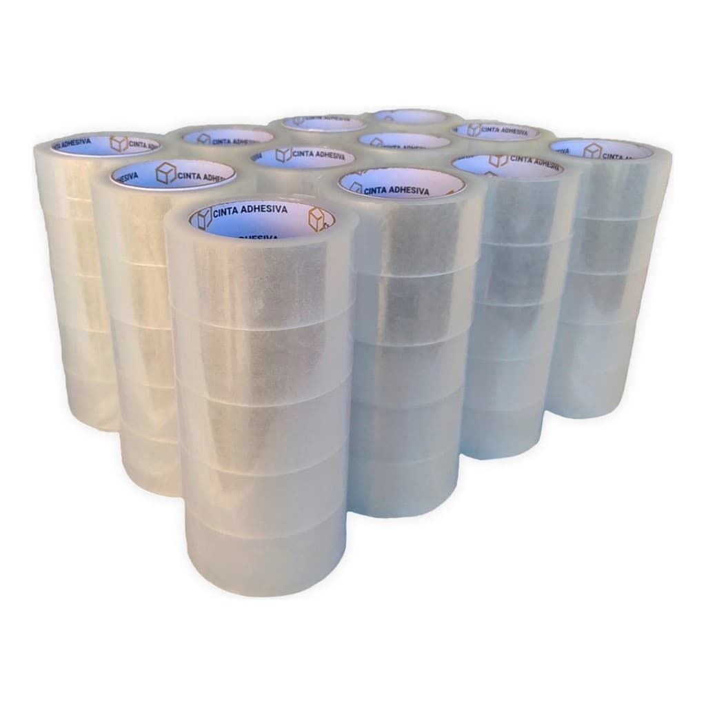 30 Rolos de fita Adesiva 45mmx50Metros Transparente Cola Forte