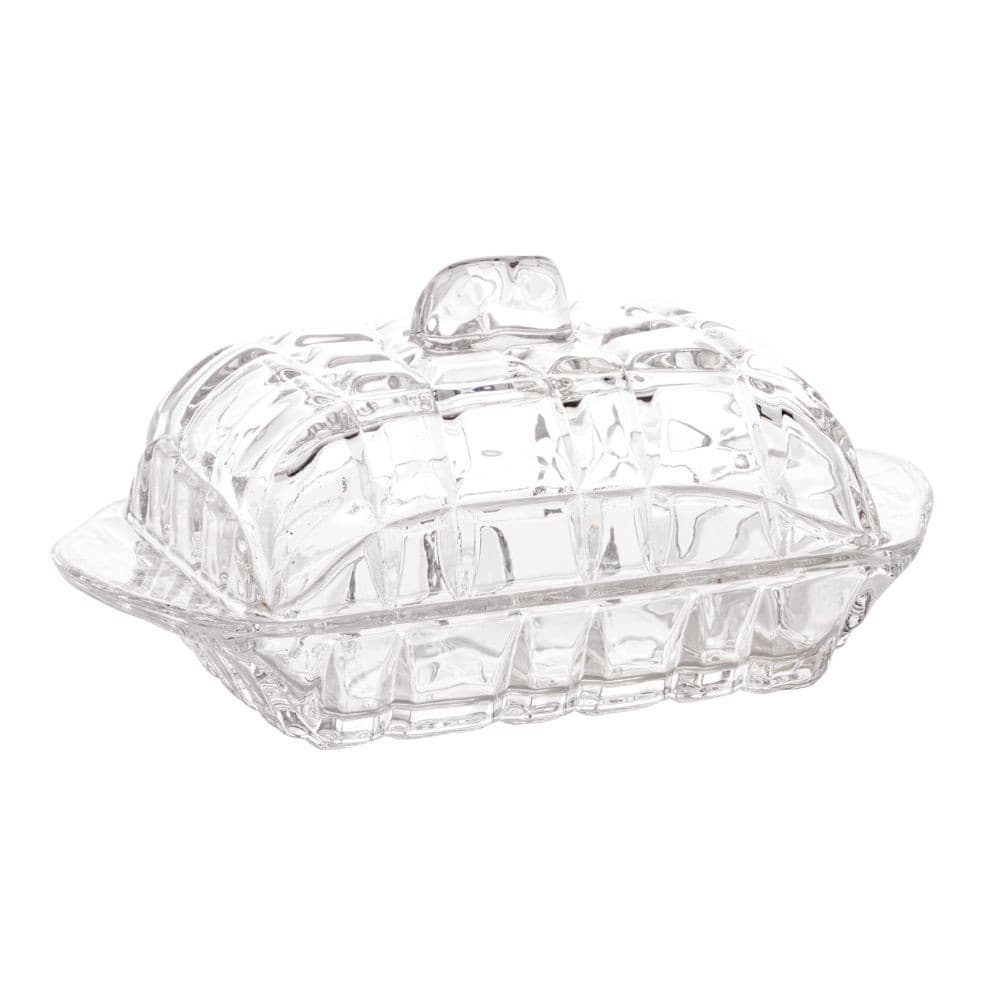 Manteigueira Porta Manteiga de Cristal Tress Lyor 17x10cm