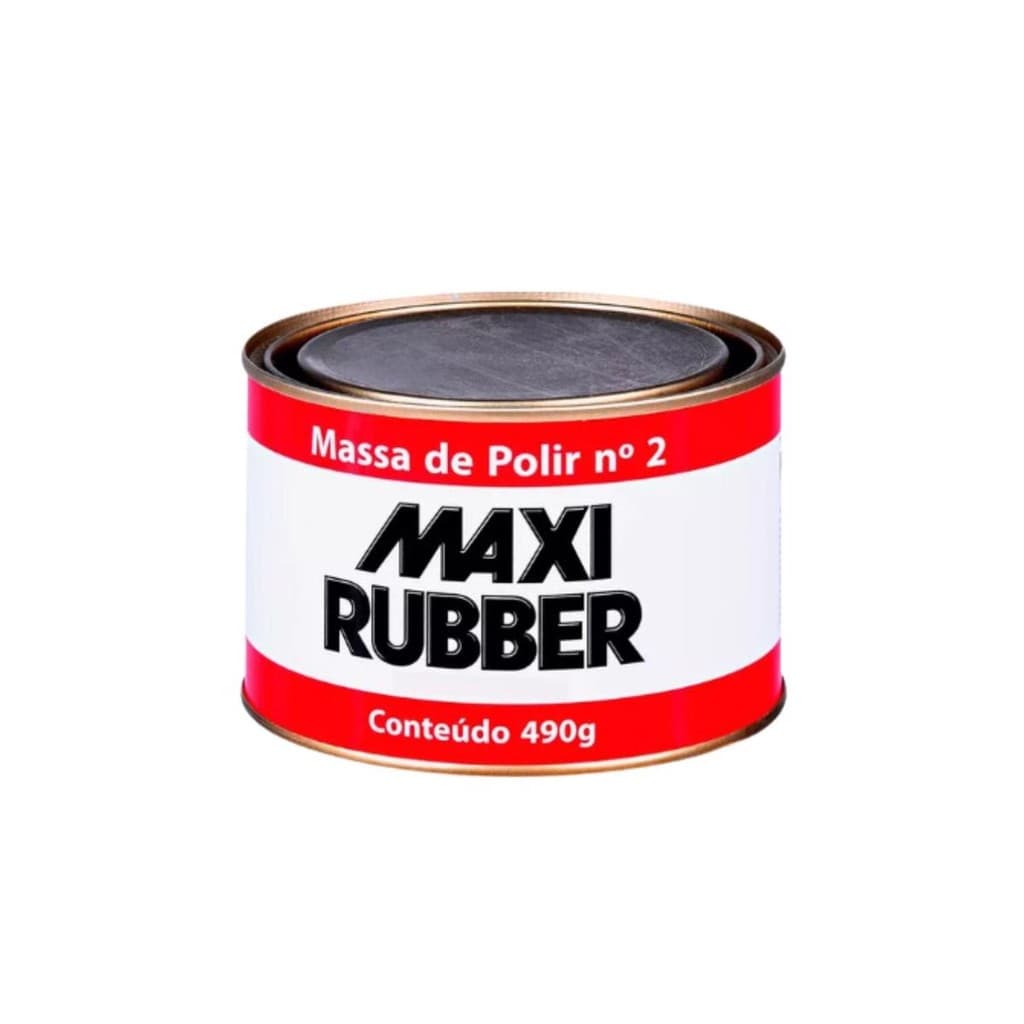 Massa De Polir Nº 2 Polimento Automotivo Maxi Rubber 490g
