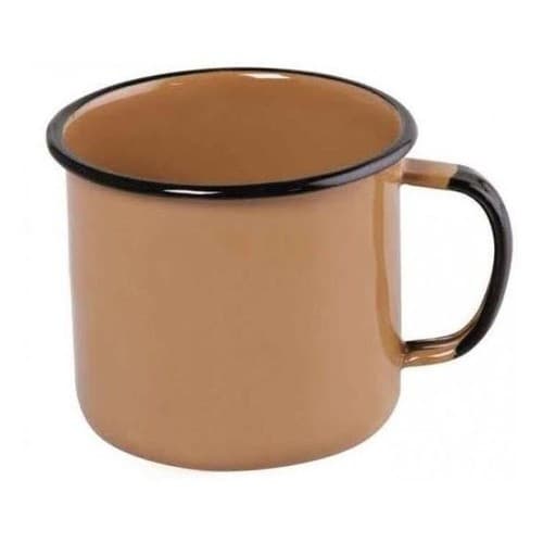 Caneca Esmaltada 10 0.600ML Marrom Ewel