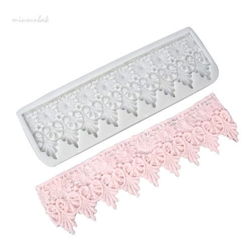 Molde De Silicone Renda 9 Bicos Para Biscuit E Confeitaria