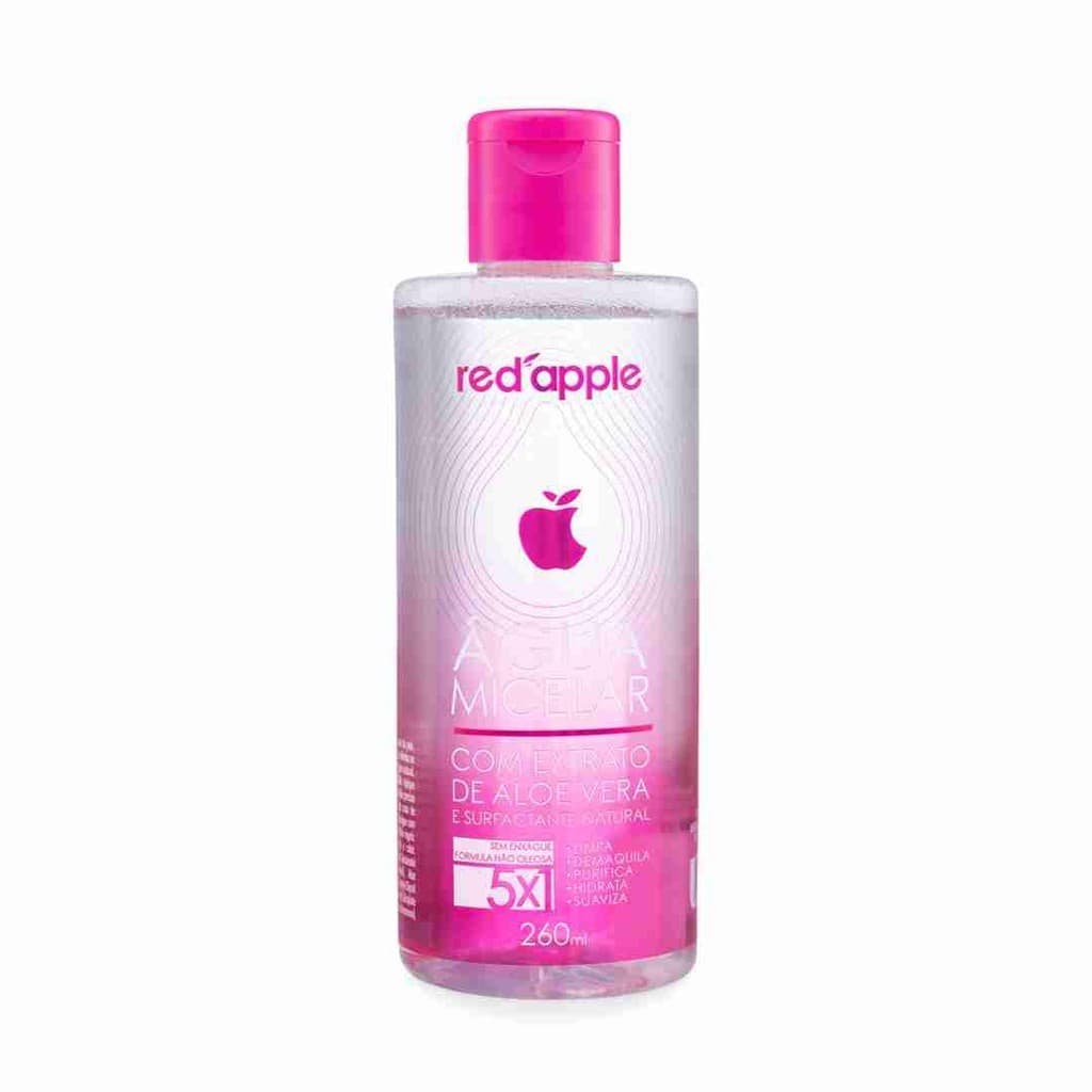 AGUA MICELAR RED APPLE 260ML EXTRATO ALOE VERA