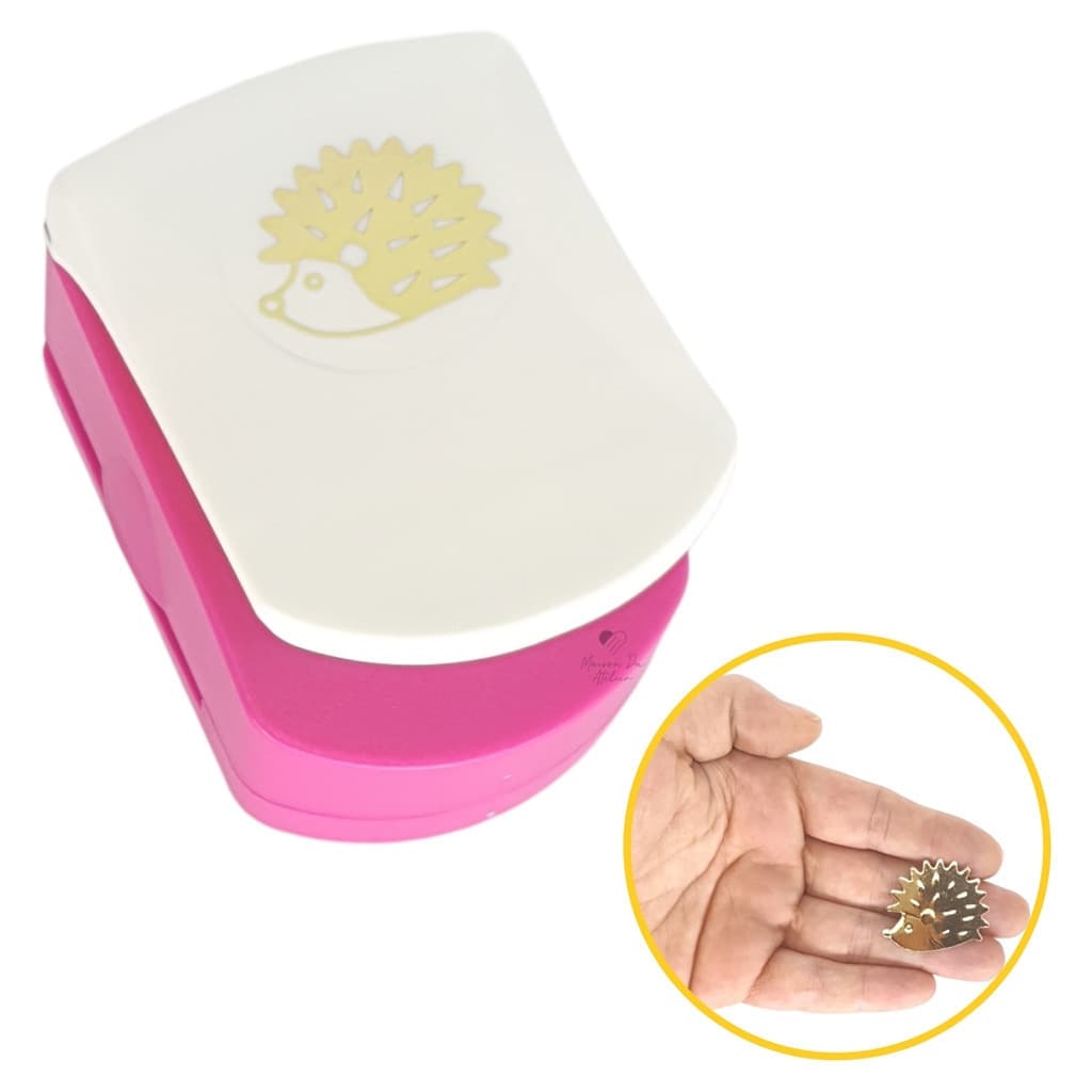 Furador para Papel 32mm Scrapbook Artes Porco Espinho Emboss