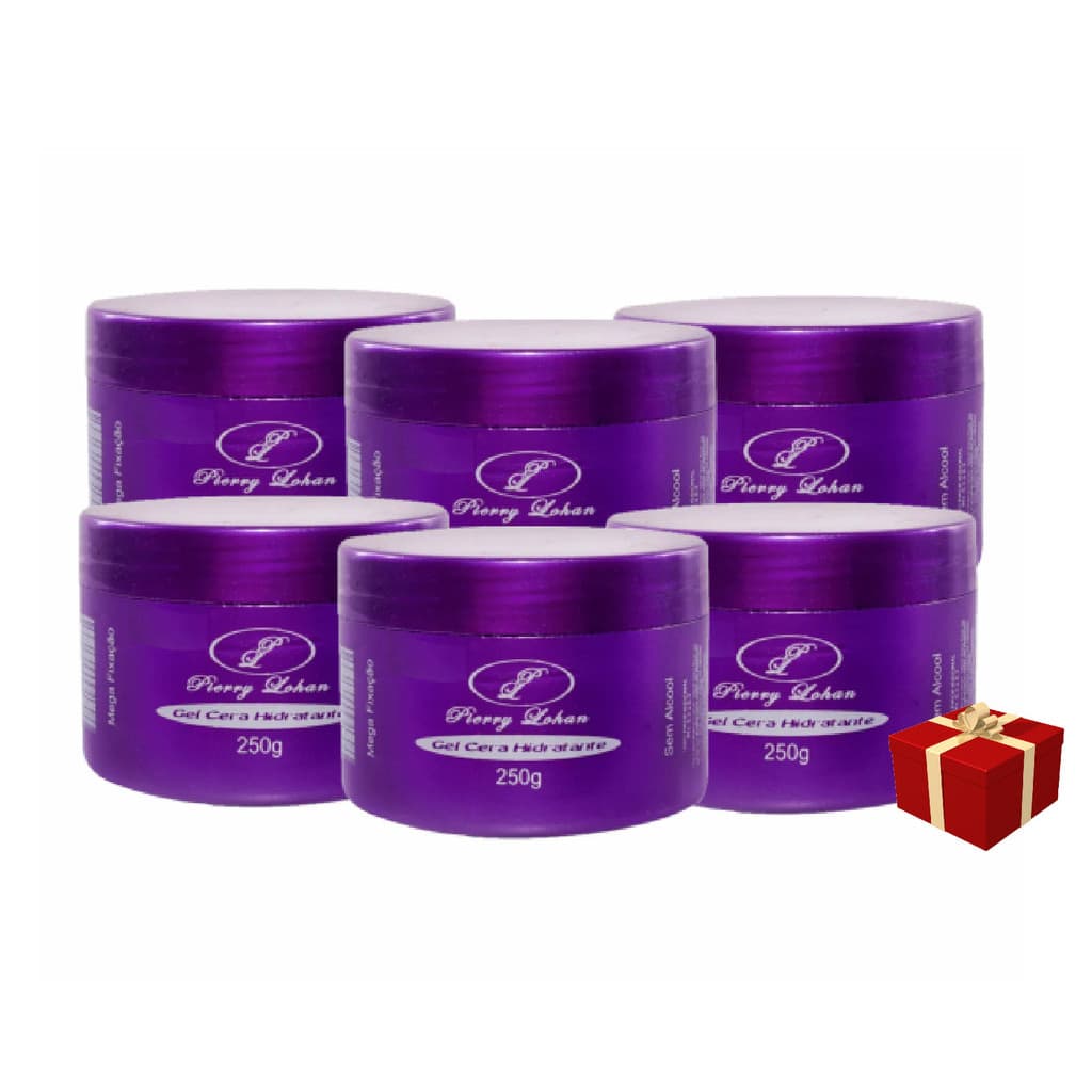 6 Gel Cera Pierry Lohan 250g Gel cera + BRINDE