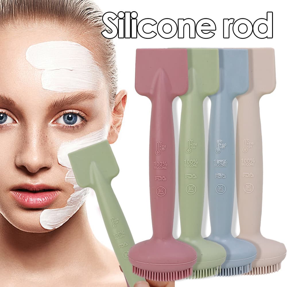 Escova De Lavagem Facial De Silicone Para Limpeza Profunda-Ferramenta Cuidados Com A Pele De Poros-Haste De Ajuste De Fi