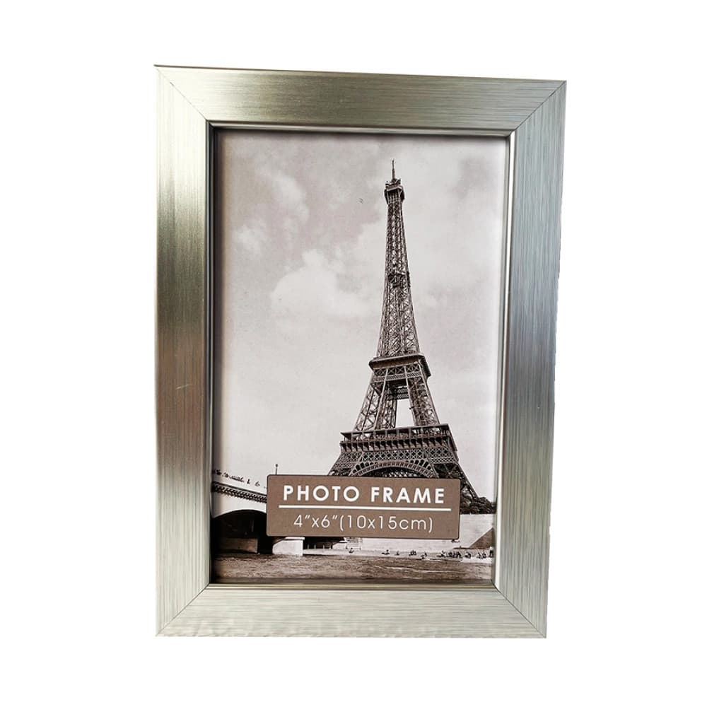 Porta Retrato 10x15 Prata MDF - P-731