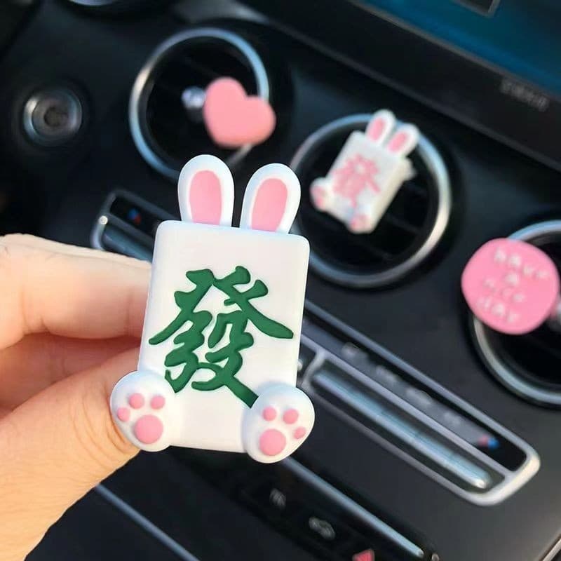 Aromaterapia Perfume Automóvel Aromaterapia Premium Grau Mahjong Interior Decoração de saída de ar para automóveis Fragrância Difusor de Pedra Casal Gift Saída de ar Armazenamento axian168my2.my24.3.9
