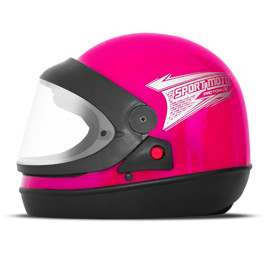 Capacete Moto Fechado Pro Tork Sport Moto Solid Viseira Cristal Diversas Cores