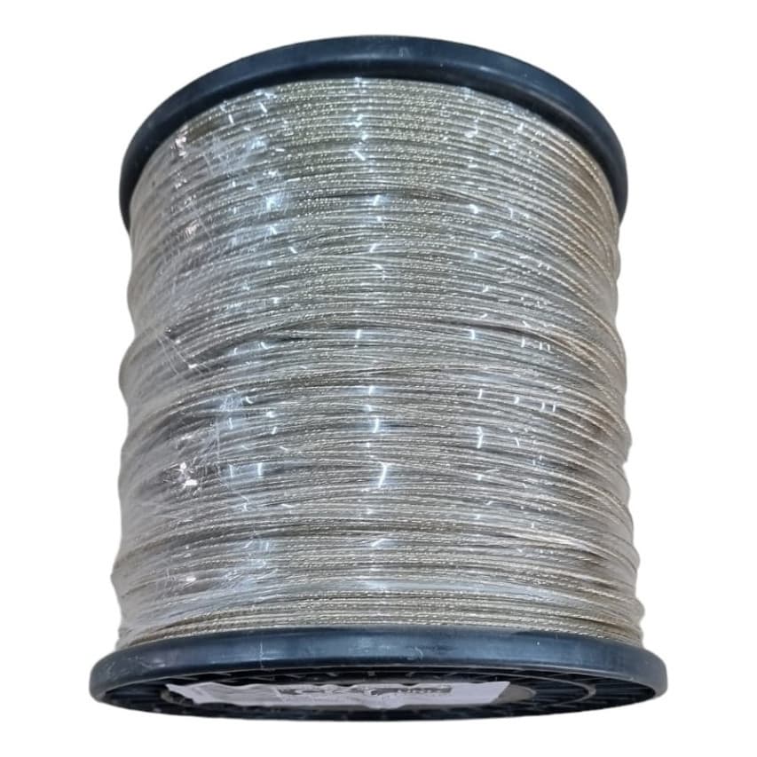 Cabo De Aço Revestido 3,3 Mm Para Varal - Bobina 100m