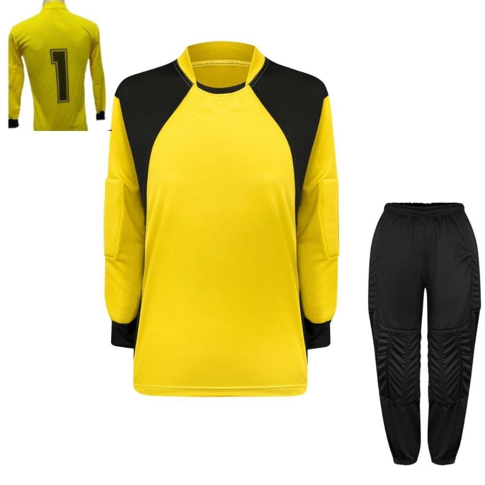 Kit para Goleiro Infantil Camisa E Calça Acolchoada Conforto Alta Proteção  Cotovelo Joelho Quadril