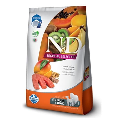 Ração Para Cachorro N&d Tropical Média E Maxi Salmão 10kg