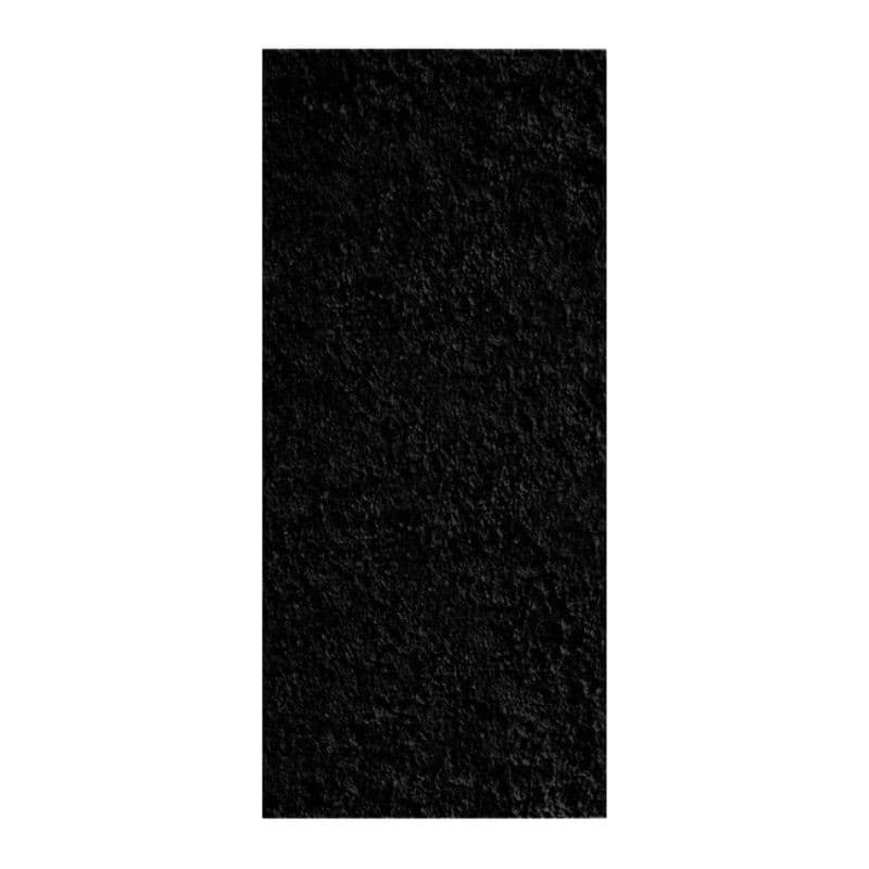 Tapete Beira De Cama Antiderrapante 66x120 Oasis Shaggy Black Preto