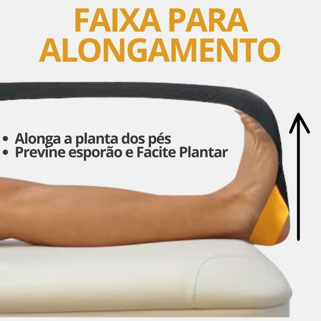 Faixa Alongamento Funcional Pilates Yoga Tendinite Esporão Fascite