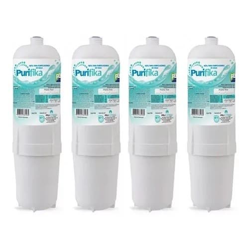 Kit 4 Filtros Refil De Bebedouro Sanasoft ou Purifika Compatíveis com Purificadores Soft