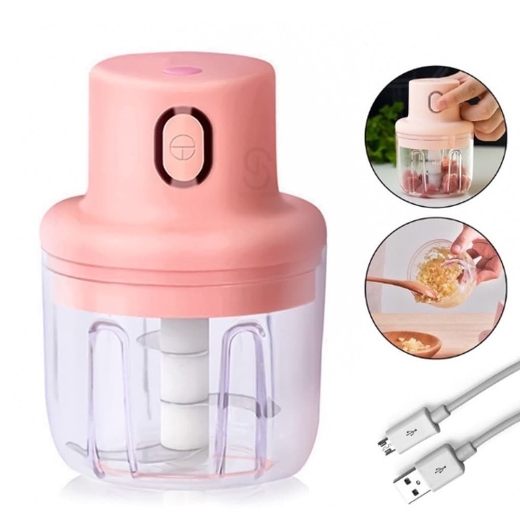 Triturador De Alho Elétrico Doméstico Vegetal Elétrico 250ml