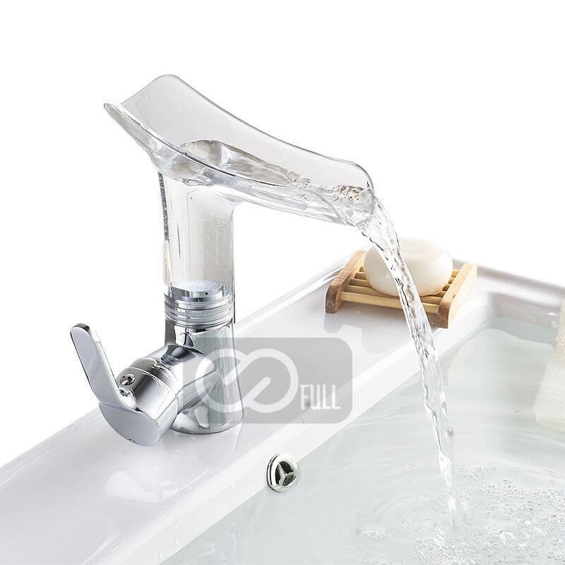 Torneira Cascata Banheiro Quente/frio Acrílico Elegante Moderno