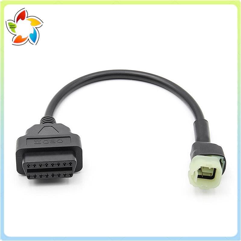 Cabo Adaptador De Diagnóstico OBD2 Para 4 Pinos , Peças De Detecção De Falhas De Motocicleta Motos Honda