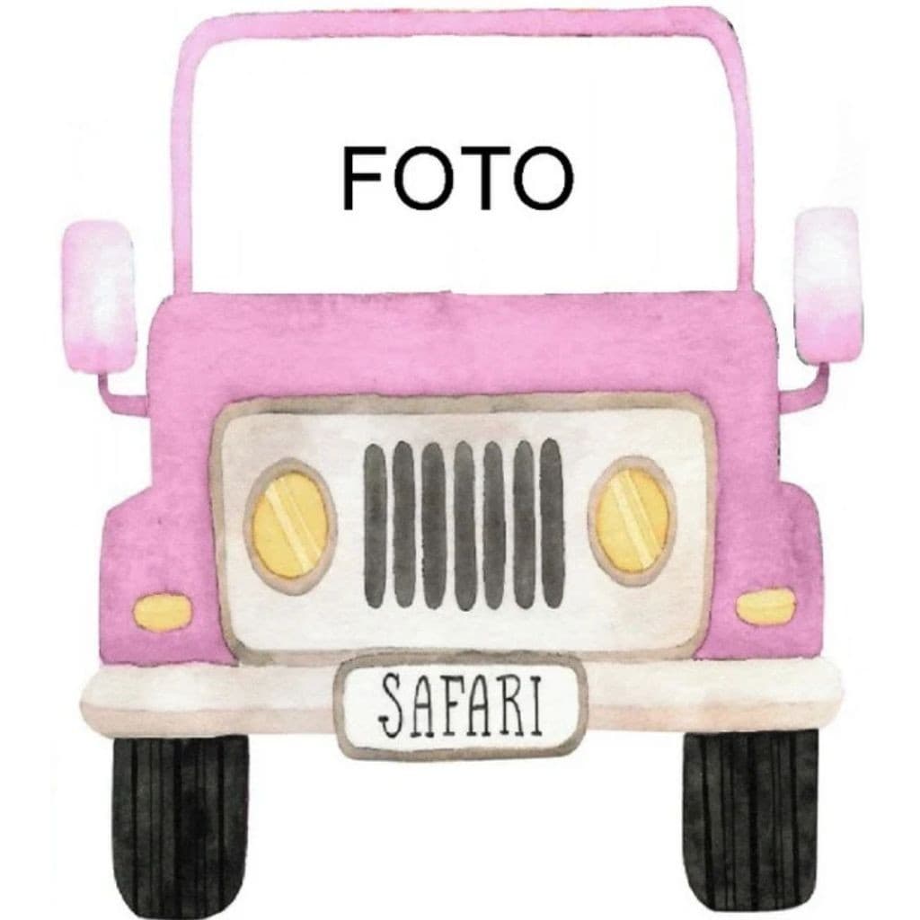 Display MDF de chão - Jipe Rosa Aquarela